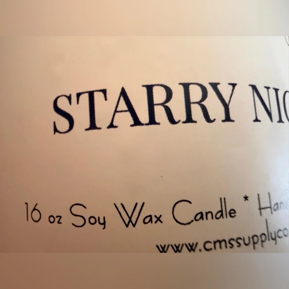 CMS Supply Co Starry Night Candle New